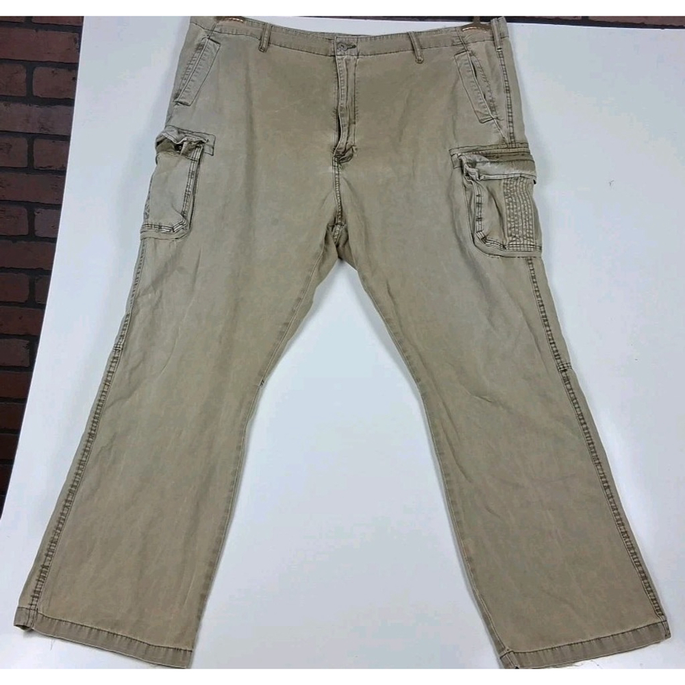 Vtg Rare Y2k Baggy Streetwear Wrkwear Canvas Men Sz46 Cargo Pants Splash Dubai